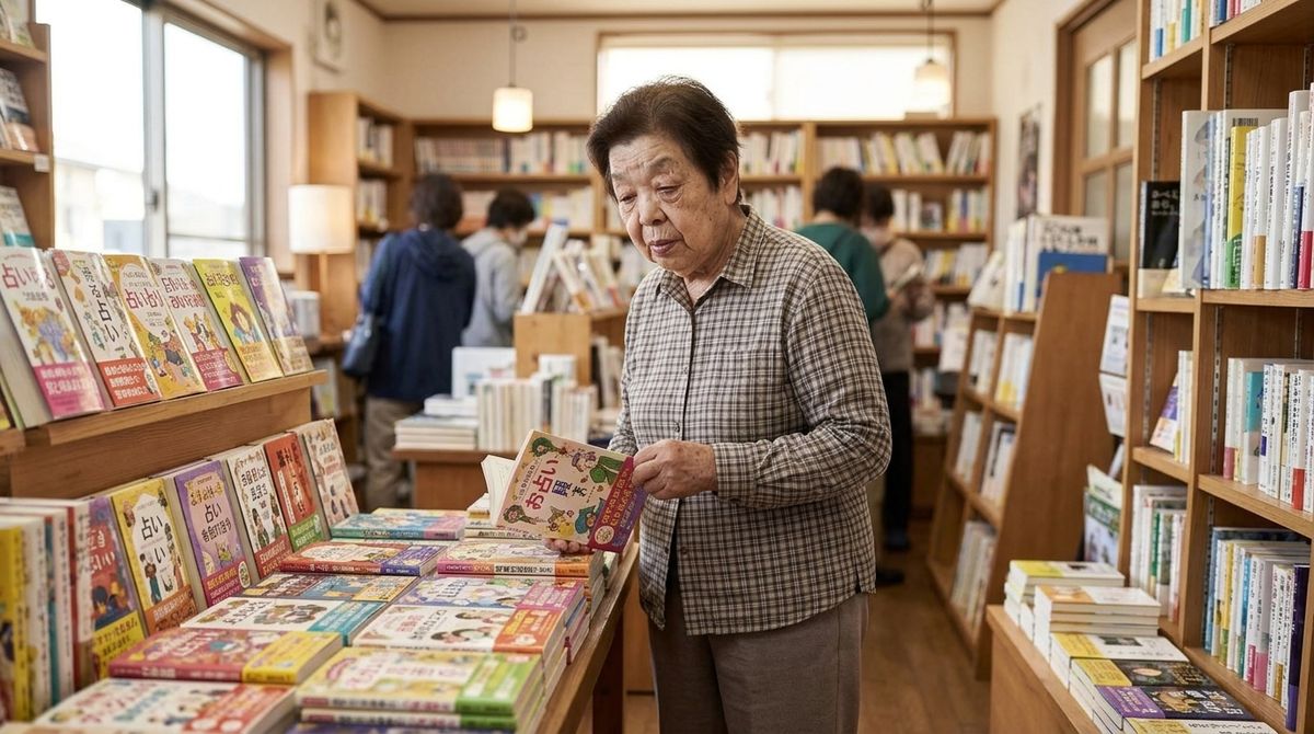 書店で占いの本を手に取る細本和子